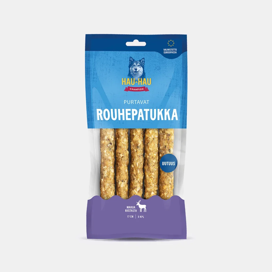 Purtavat Rouhepatukka Riista 17 cm koiran rouheluu