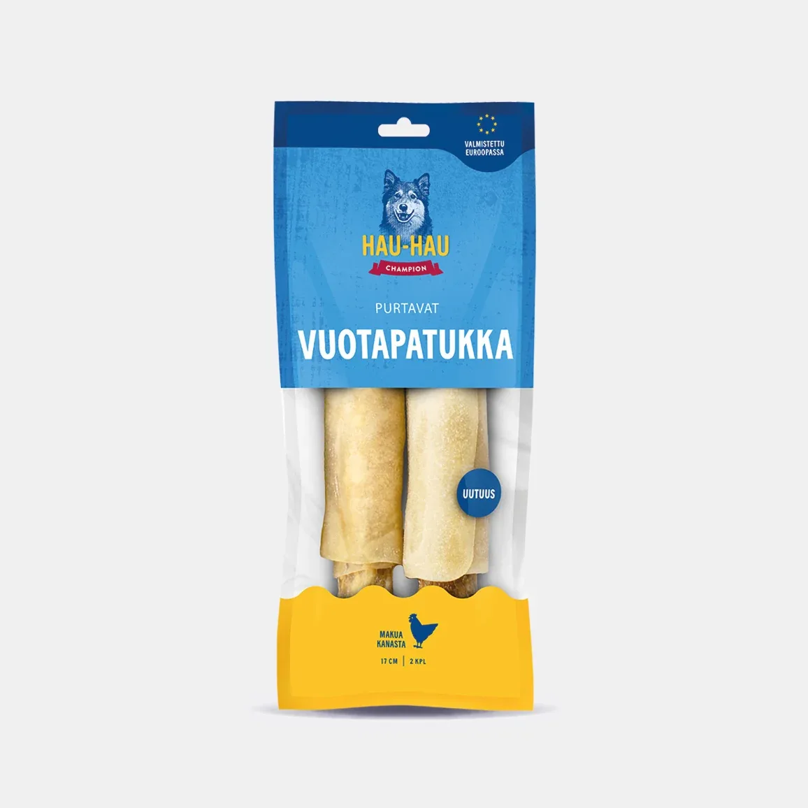 Purtavat Vuotapatukka Kana 17 cm koiran puruluu