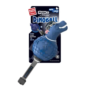 PushToMute koiranlelu dinosaurus Sininen