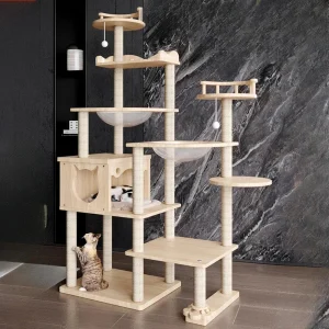 Raapimispuu xxl – valkoinen puu – xl – le royaume miaou