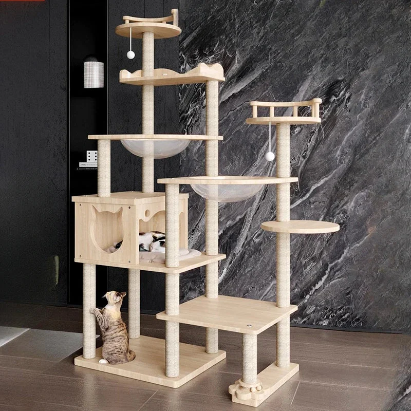 Raapimispuu xxl – valkoinen puu – xl – le royaume miaou