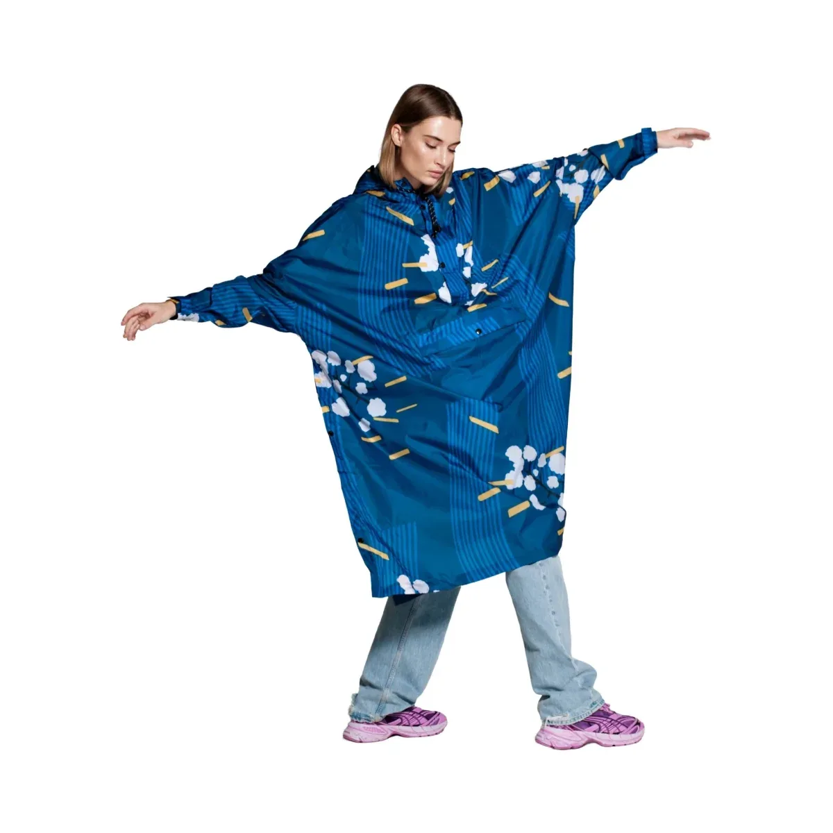 RAINKISS Poncho, Japanese Blossom – ONE SIZE