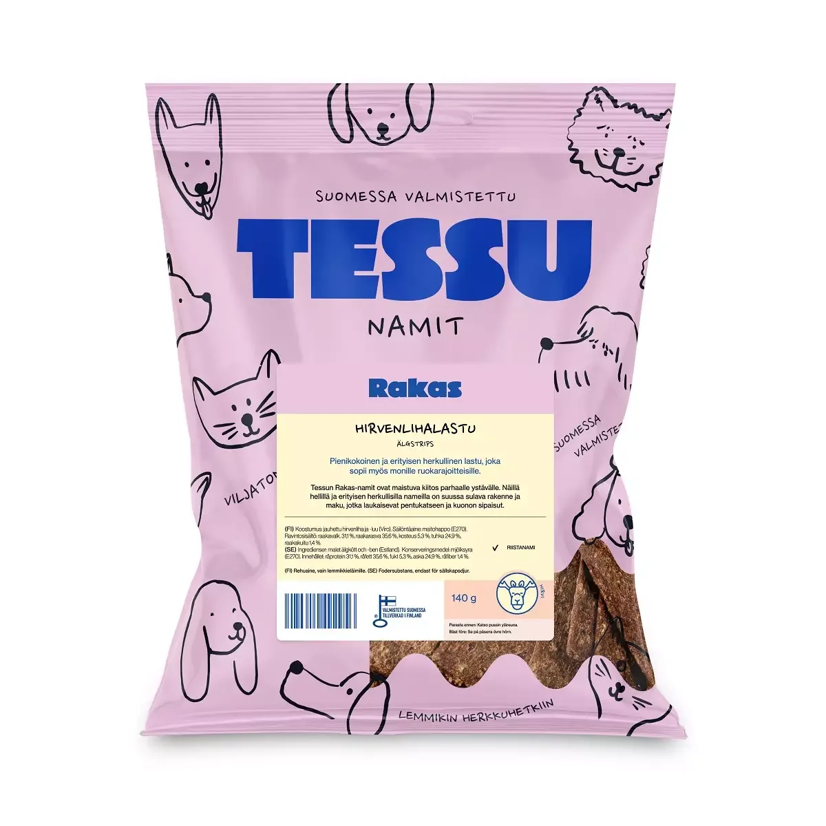 Rakas hirvenlihalastu 140g