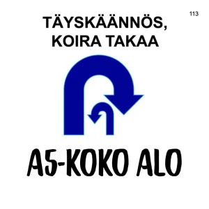 Rally-tokon A5 ALO-tehtäväkyltit