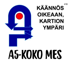 Rally-tokon A5 MES-tehtäväkyltit