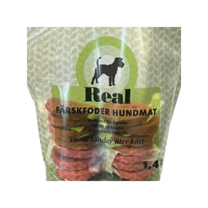 REAL Exclusive raakaruokakiekot 4 x 1,4 kg (laatikko)