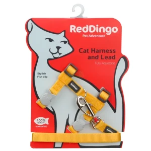 Red Dingo kissan valjas + talutin Classic, keltainen
