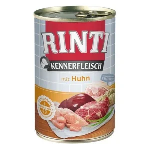 RINTI Kennerfleisch -säästöpakkaus 12 x 400 g lajitelma: karitsa, kana, riista