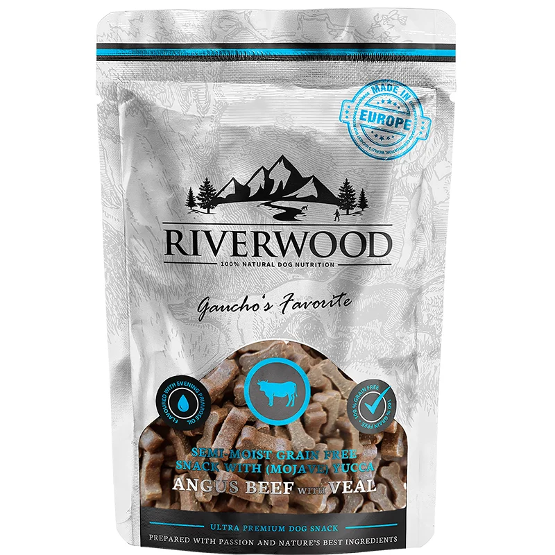 Riverwood Puolikosteat Viljattomat Makupalat Angus-härkä&Vasikka 200g