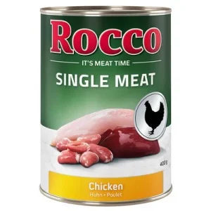 Rocco Single Meat -säästöpakkaus 24 x 400 g kana