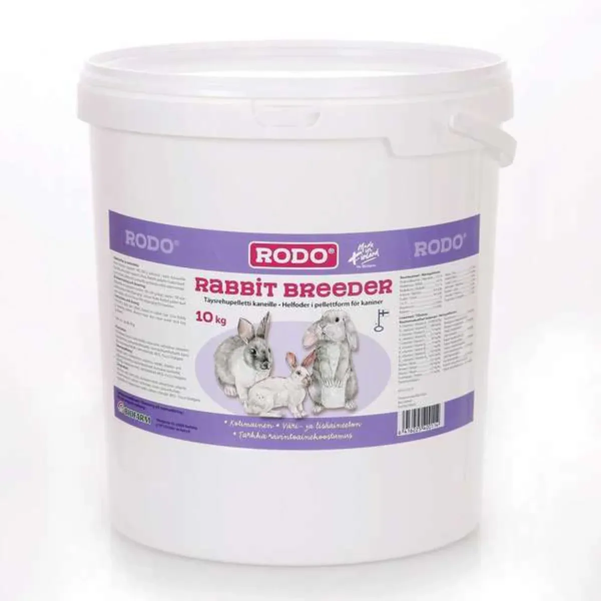 RODO Rabbit Breeder kanin pelletti 10 kg