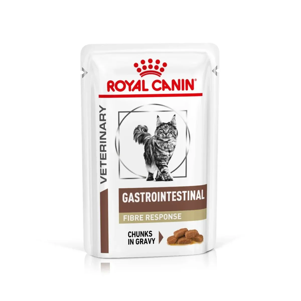 Royal Canin Veterinary Diets Gastrointestinal Fibre Response Cat Morcels in Gravy Pouch 12x85g