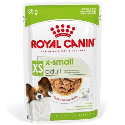 Royal Canin X-Small Adult kastikkeessa 12 x 85 g