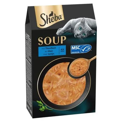 Säästöpakkaus Sheba Classic Soup Pouch 80 x 40 g tonnikala