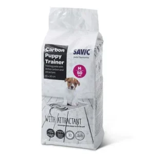 Savic Puppy Trainer Pads Aktiivihiilellä M: P 45 x L 30 cm, 50 kpl