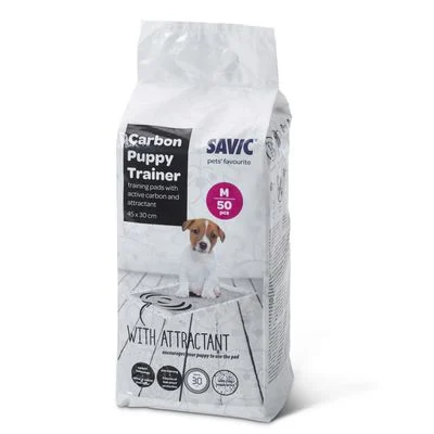 Savic Puppy Trainer Pads Aktiivihiilellä M: P 45 x L 30 cm, 50 kpl