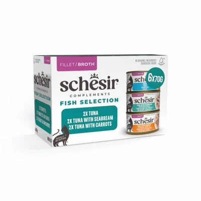 Schesir Complements liemessä -säästöpakkaus 24 x 70 g lajitelma (3 makua)