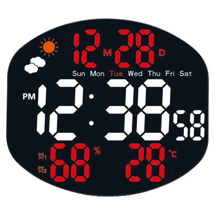 Seinäkello Digital Temp Hum