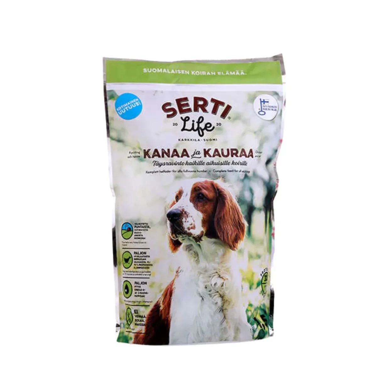 SertiLife Kana-Kaura vehnätön kotimainen koiranruoka