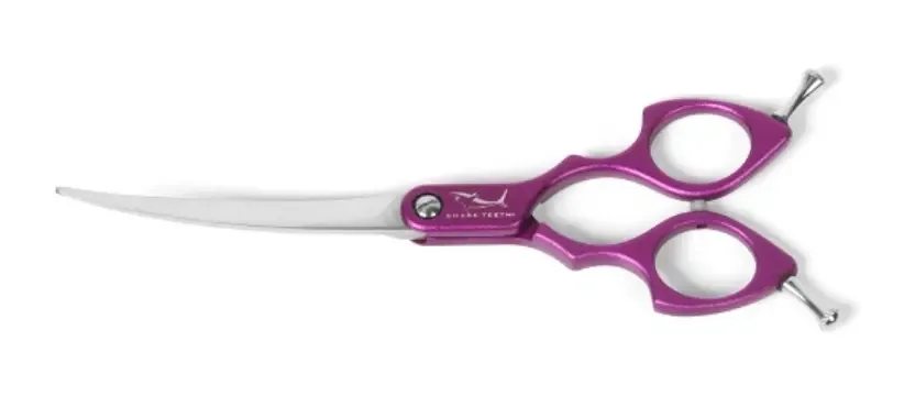 SHARK TEETH ALU-kaarevat sakset, 6,5″, Lila