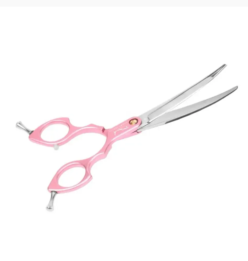 SHARK TEETH ALU-kaarevat sakset, 6,5″, Pink