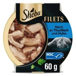Sheba Feine Filets 32 x 60 g kana & tonnikala