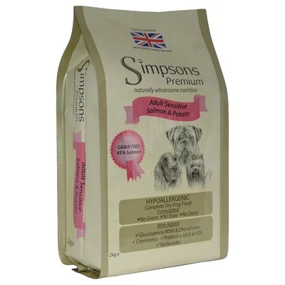 Simpsons Premium Adult Sensitive lohi ja peruna 2 kg