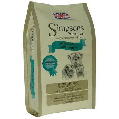 Simpsons Premium Sensitive Adult Lamb & Potato 12 kg