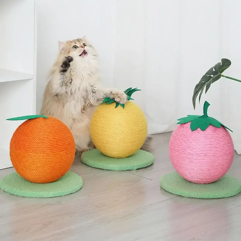 Sisalista valmistettu kissanpallo – catfruit