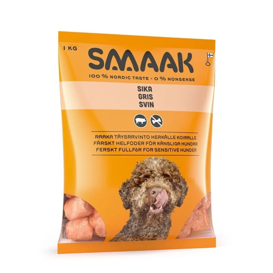 SMAAK Herkkä raaka täysravinto sika