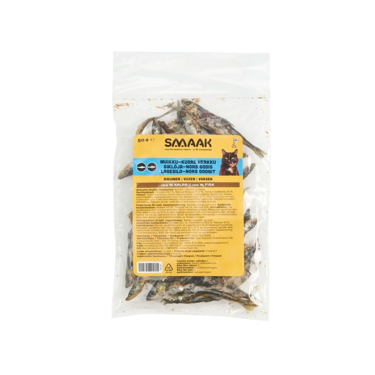 SMAAK Muikku-kuore herkku kissalle 50 g