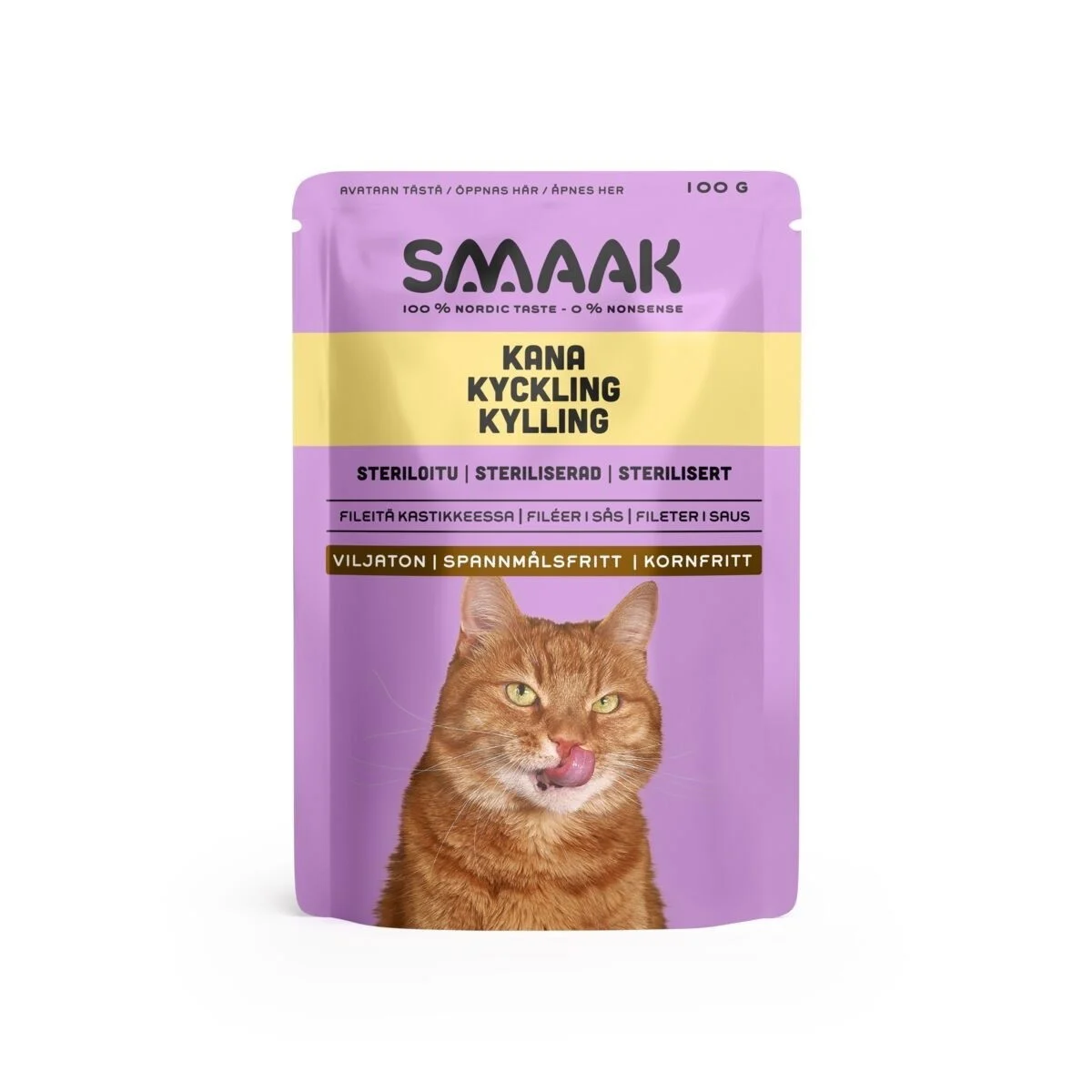 SMAAK steriloidun kissan märkäruoka 100 g