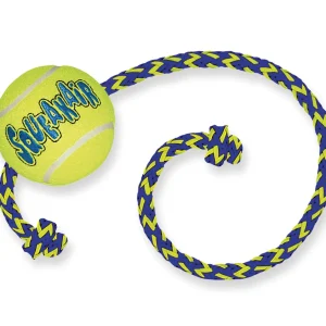 SqueakAir koiranlelu pallo k枚ydell盲 Keltainen M