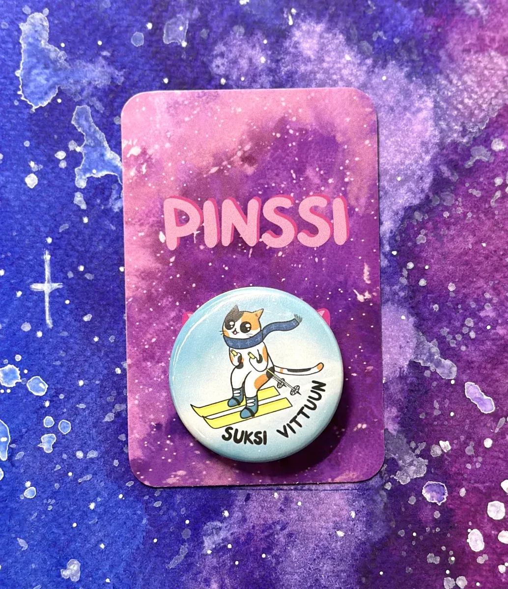 Suksi vittuun – Pinssi