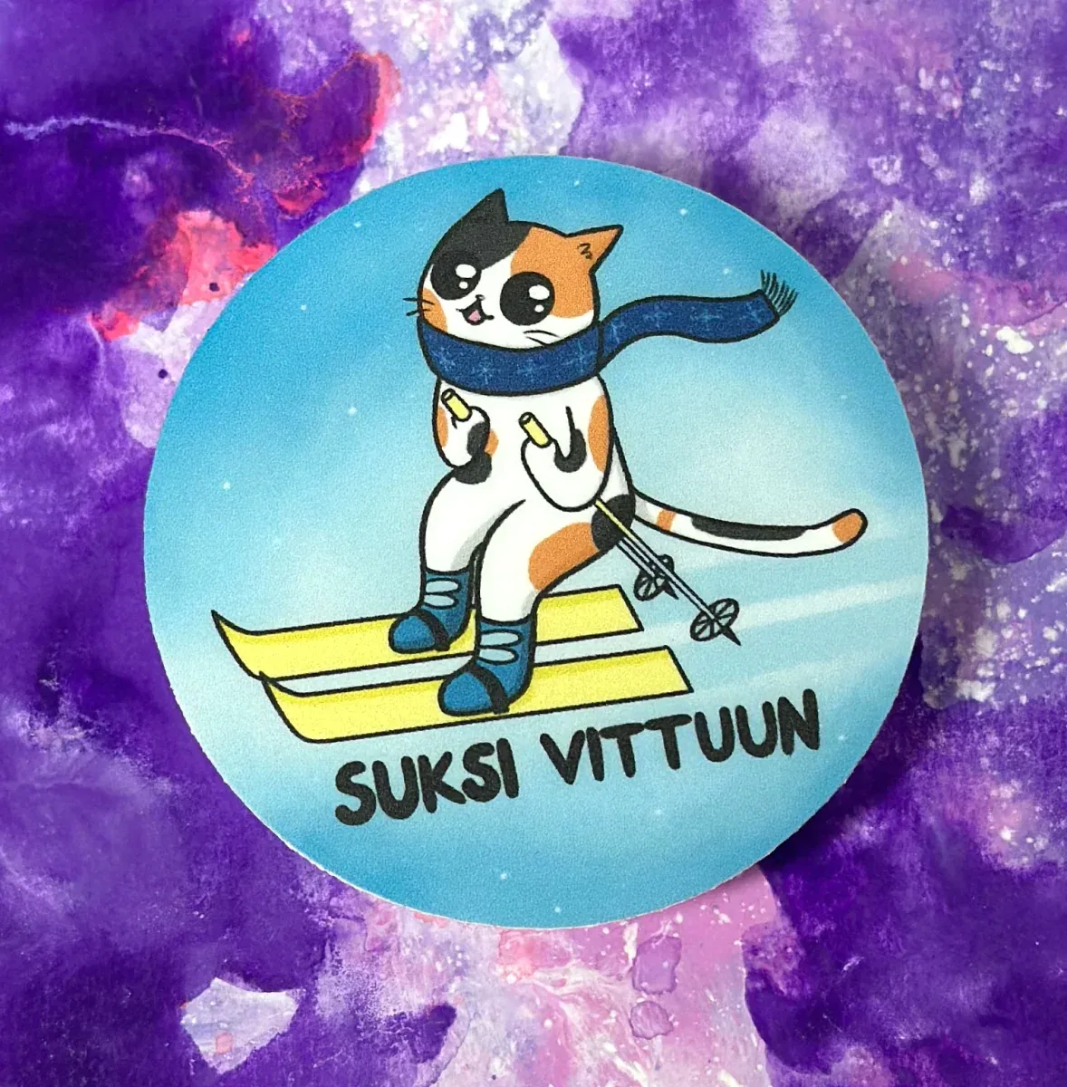 Suksi vittuun – Säänkestävä tarra