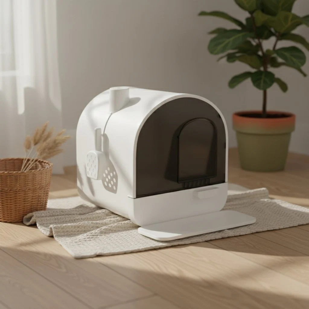 Suljettu design-kissanhiekka-astia – tyylikkäät kissanhiekka-astiat