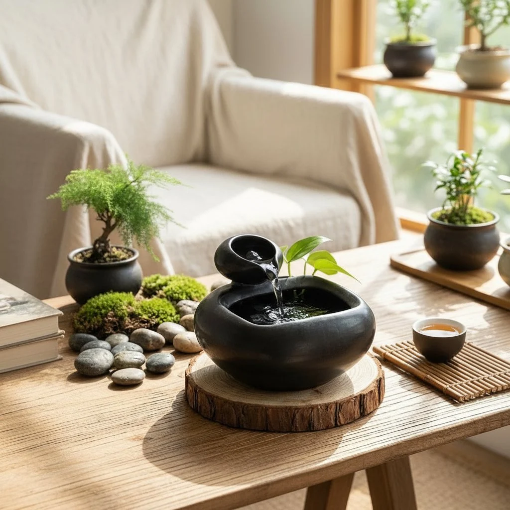 Suodattamaton keraaminen kissan juomakivi – ekologinen ja zen