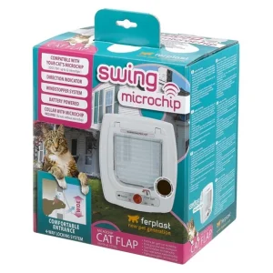 Swing Microchip kissanluukku Ruskea