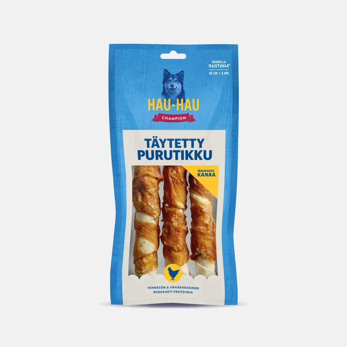 Täytetty kanapurutikku