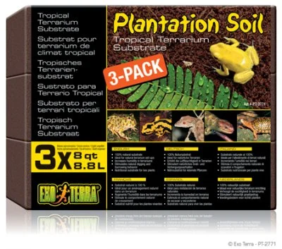 Terraarion pohjamateriaali Exoterra Plantation Soil 3*8.8 litraa - Image 2