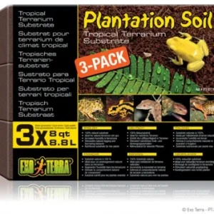Terraarion pohjamateriaali Exoterra Plantation Soil 3*8.8 litraa
