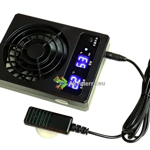 Terraarion viilennystuuletin termostaatilla (USB-A)