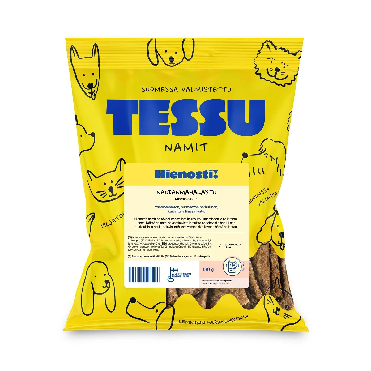 Tessu hienosti! naudanmahalastu 180g