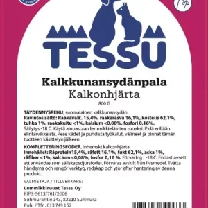 Tessu Kalkkunansydänpala 800g