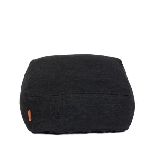 The Comfy Pouffe – musta puuvillainen rahi