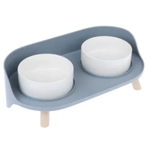 TIAKI Duo -keraaminen ruokakuppi 2 x 450 ml, Ø 12,5 cm