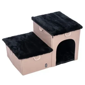 TIAKI -kokoontaitettavat lemmikkiportaat, 2 askelmaa P 62 x L 39 x K 35,5 cm