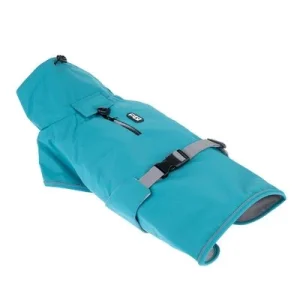 TIAKI Teal -koiran sadetakki selän pituus n. 30 cm