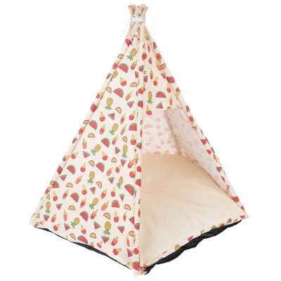 TIAKI Tropical Teepee -lemmikkimaja n. Ø 65 x K 75 cm