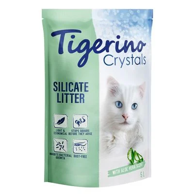 Tigerino Crystals Aloe Vera -kissanhiekka 5 l